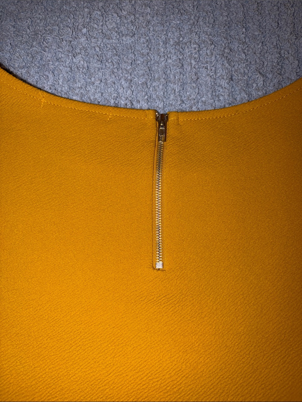 Green Envelope Mustard Textured Boatneck Long Sleeve Top - Picture 12 of 13